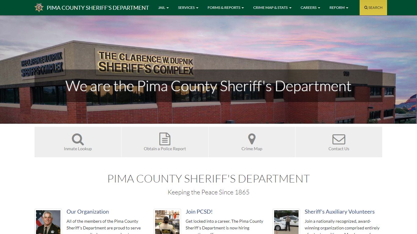 Home :: Pima County Sheriff's Department